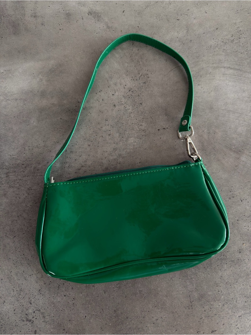 3/$45 Green Patent Shoulder Bag